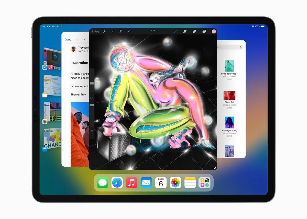 iPadOS 16 لجهاز آيباد iPad ميزات قوية جديدة للإنتاجية والتعاون