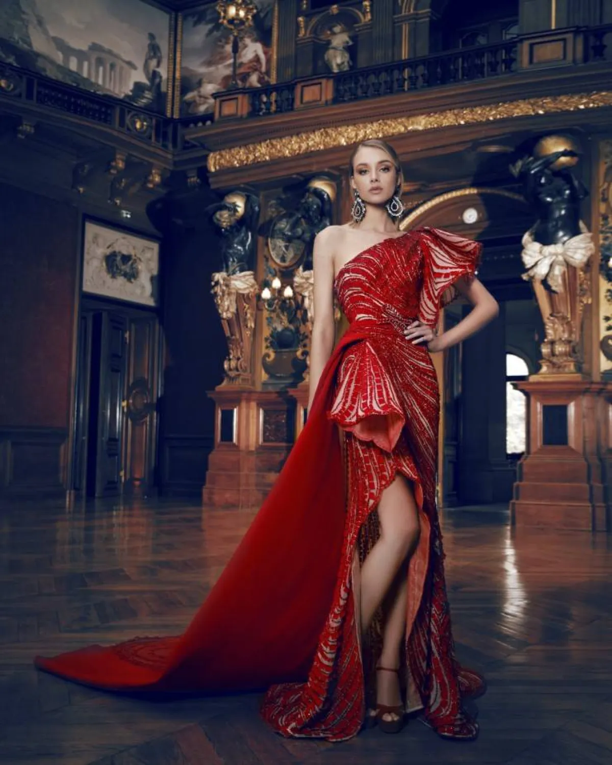 موديلات فساتين بكتف واحدة