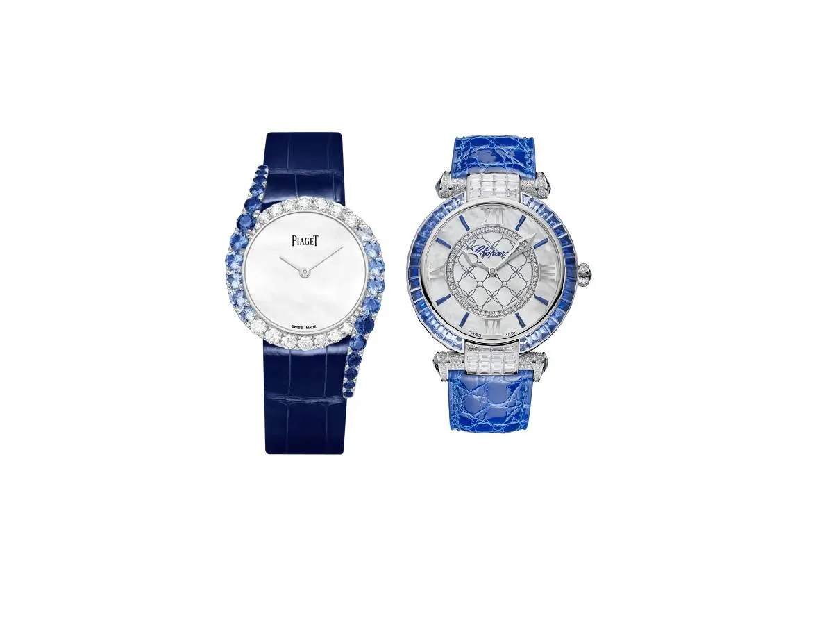 ساعات مرصعة بأحجار الزفير