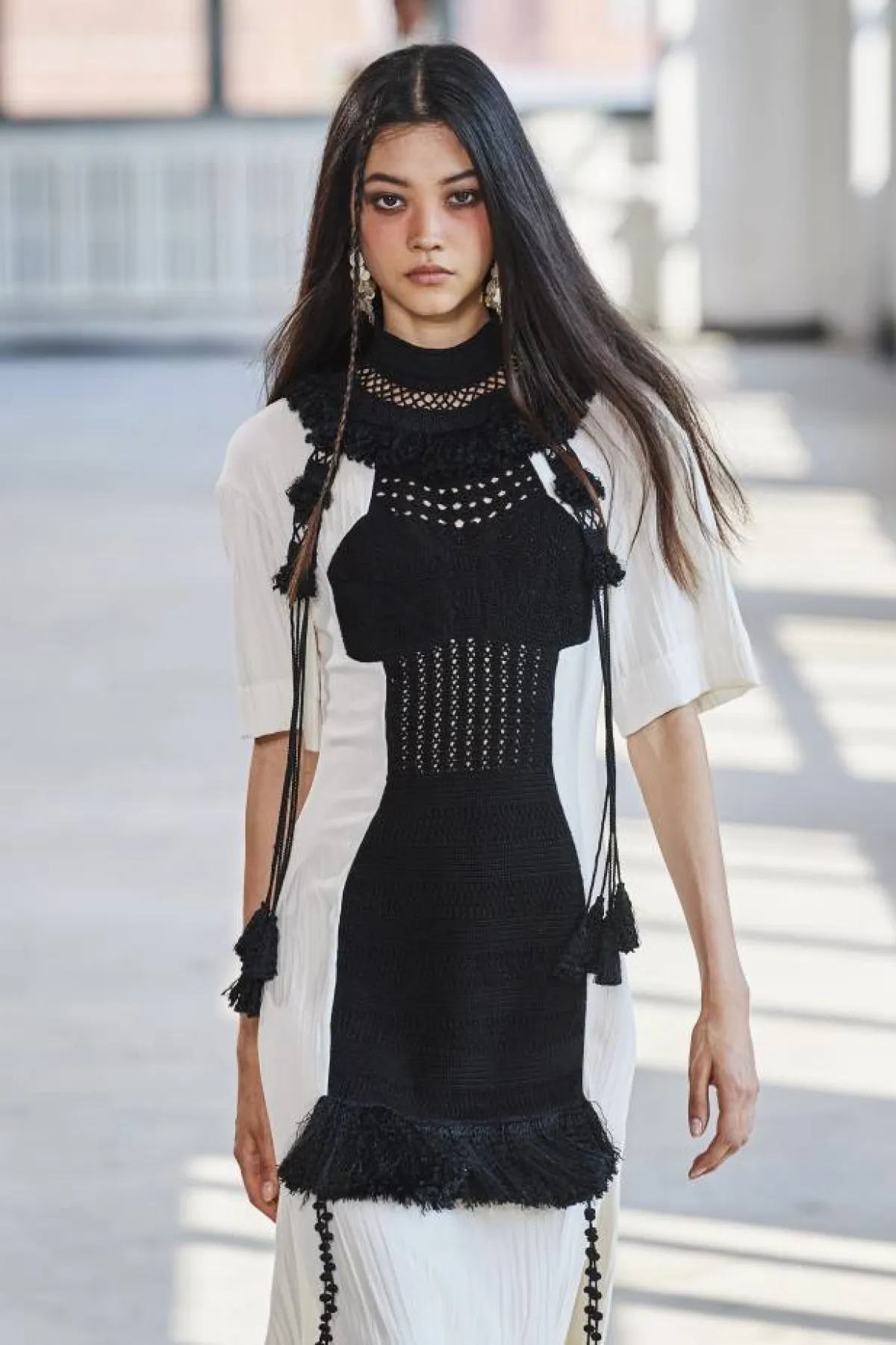 فساتين بلونين مختلفين من ألتوزارا   Altuzarra