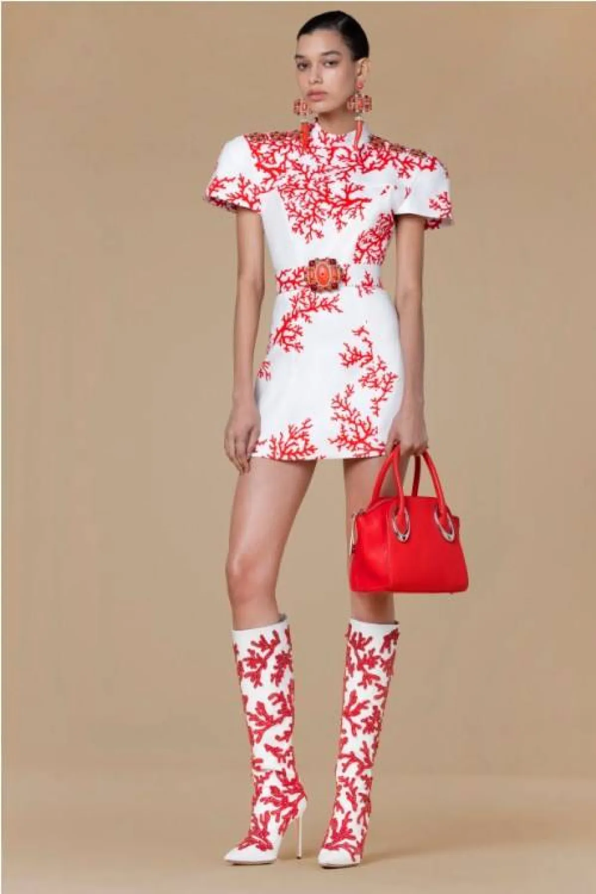 فستان بلونين مختلفين من أنييس بي  Agnes B