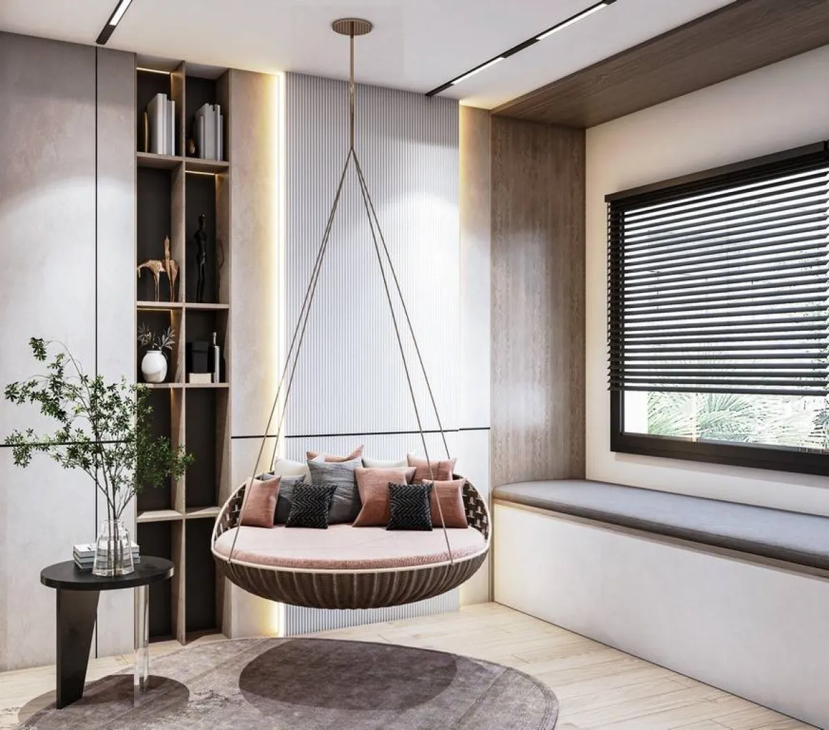 الصورة من أعمال مهندسة الديكور الداخلي مي سعد