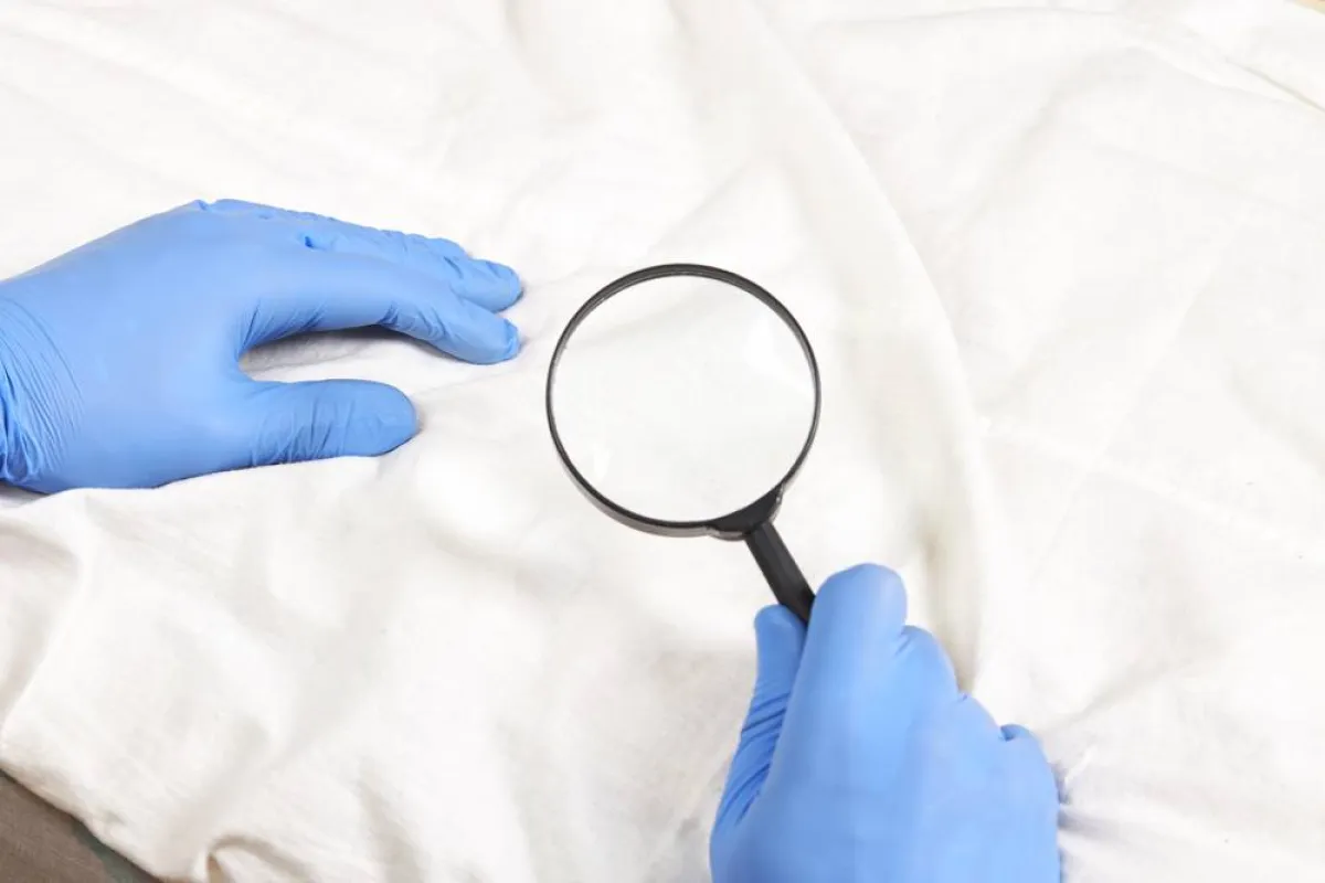 تفحّص السرير، بحثًا عن الآفات