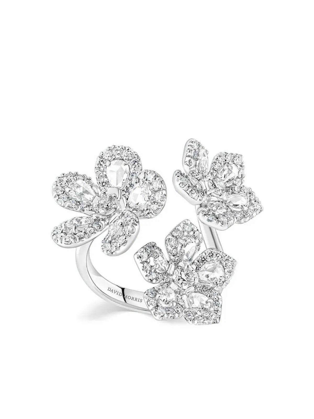 خاتم بتصميم زهرة الرياح من ديفيد موريس David Morris