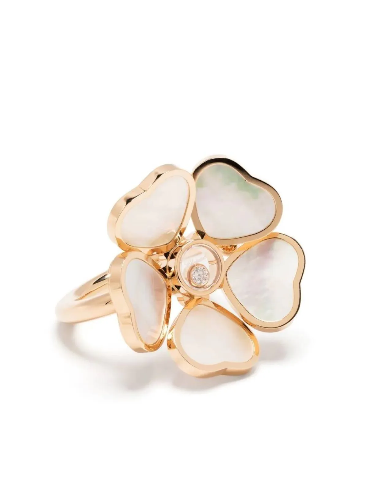 خاتم بتصميم زهرة من شوبارد Chopard