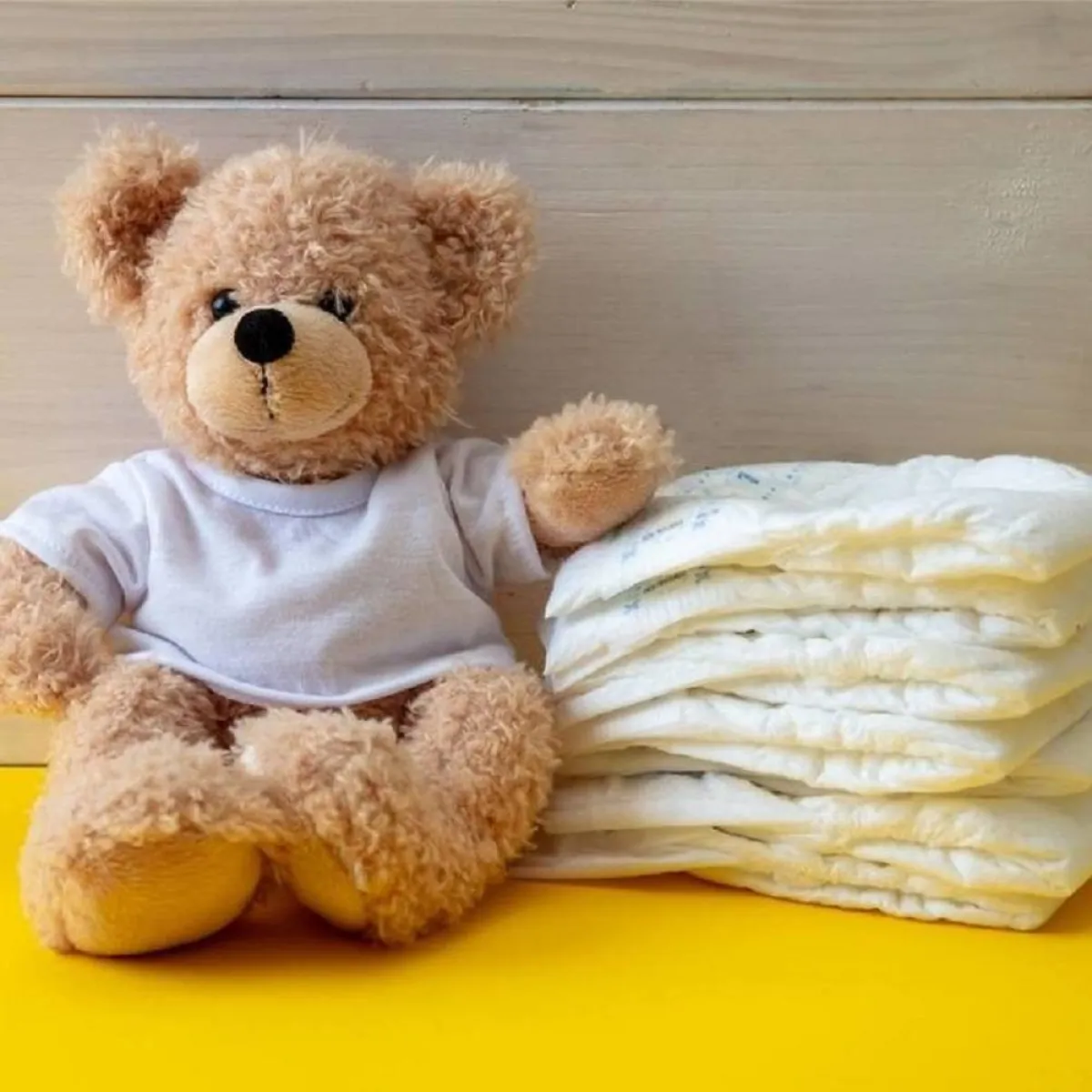 صورة لعدد من حفاضات الطفل