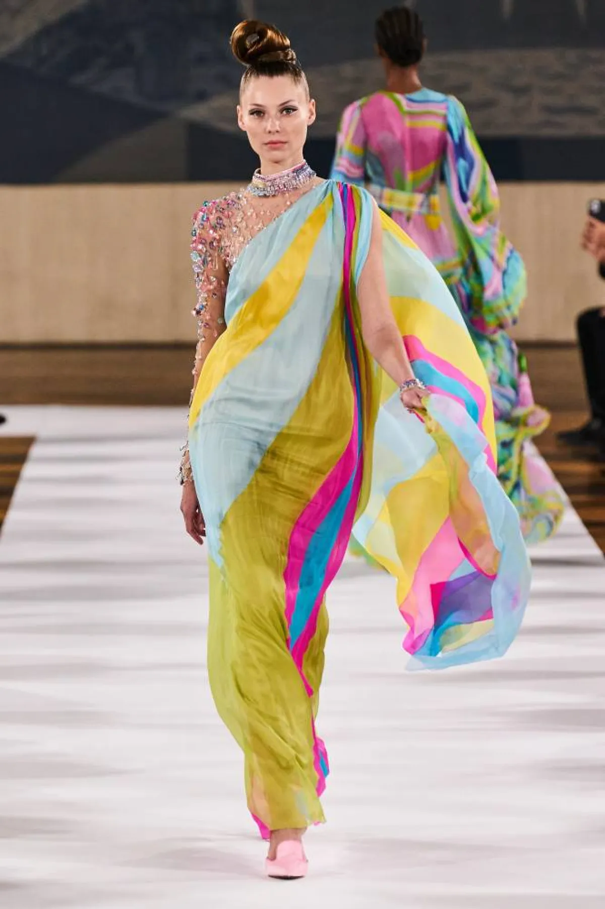 فستان سهرة ملوَّن من يانينا Yanina 