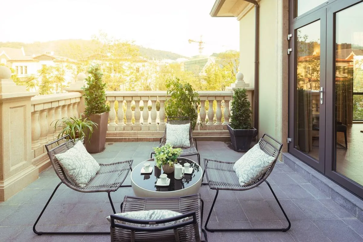 جلسة خارجية مريحة