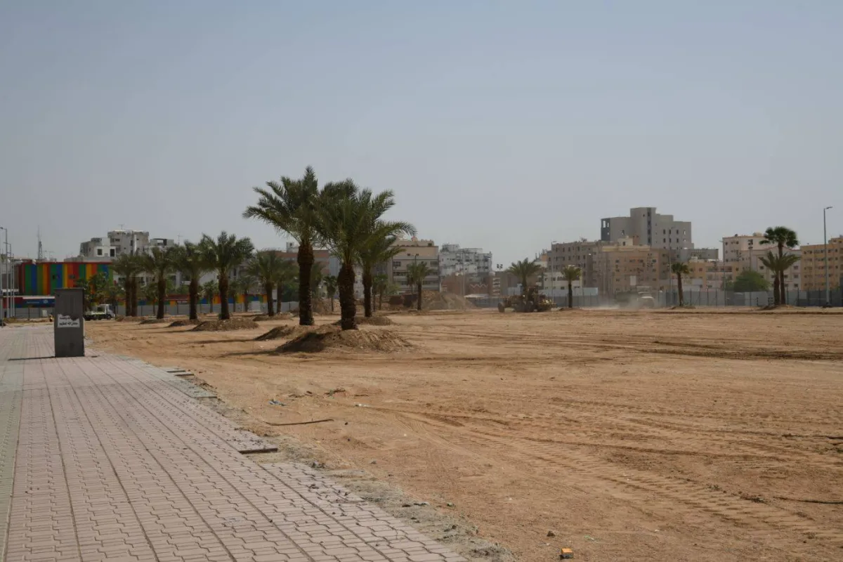 جانب من مشروع حديقة السجى