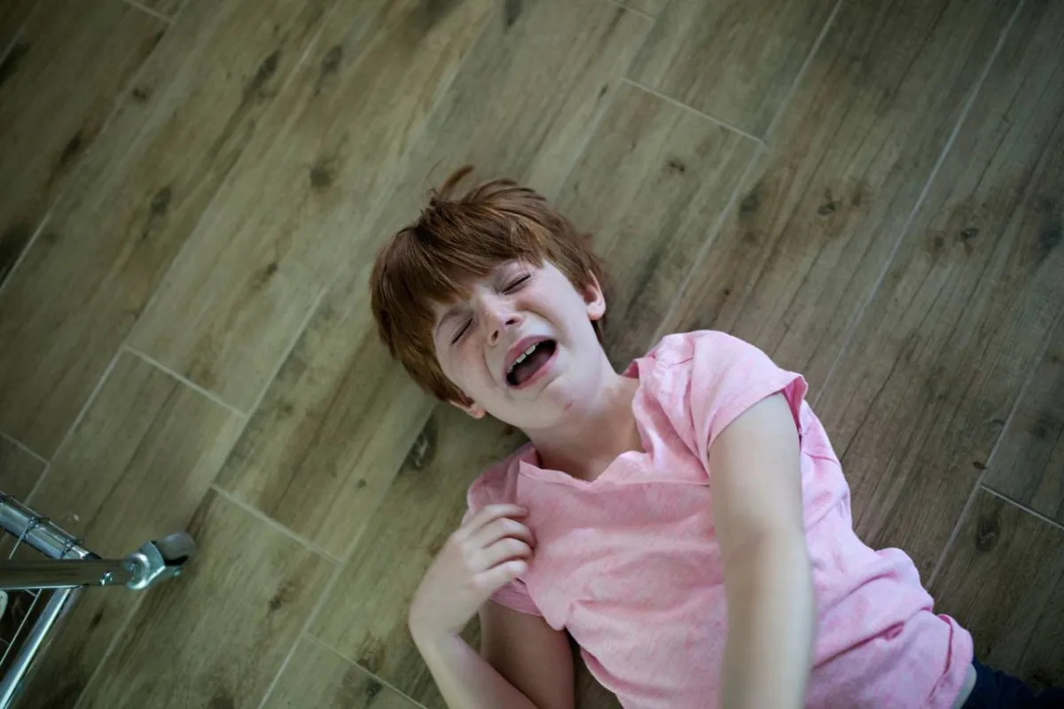 صورة لنوبة غضب الطفل