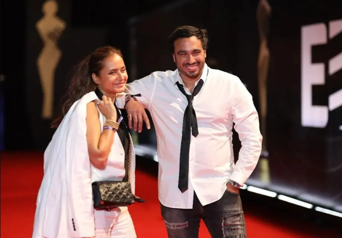 هشام عاشور ونيللي في حفل ريادة الأعمال - الصورة من حساب نيللي على فيسبوك