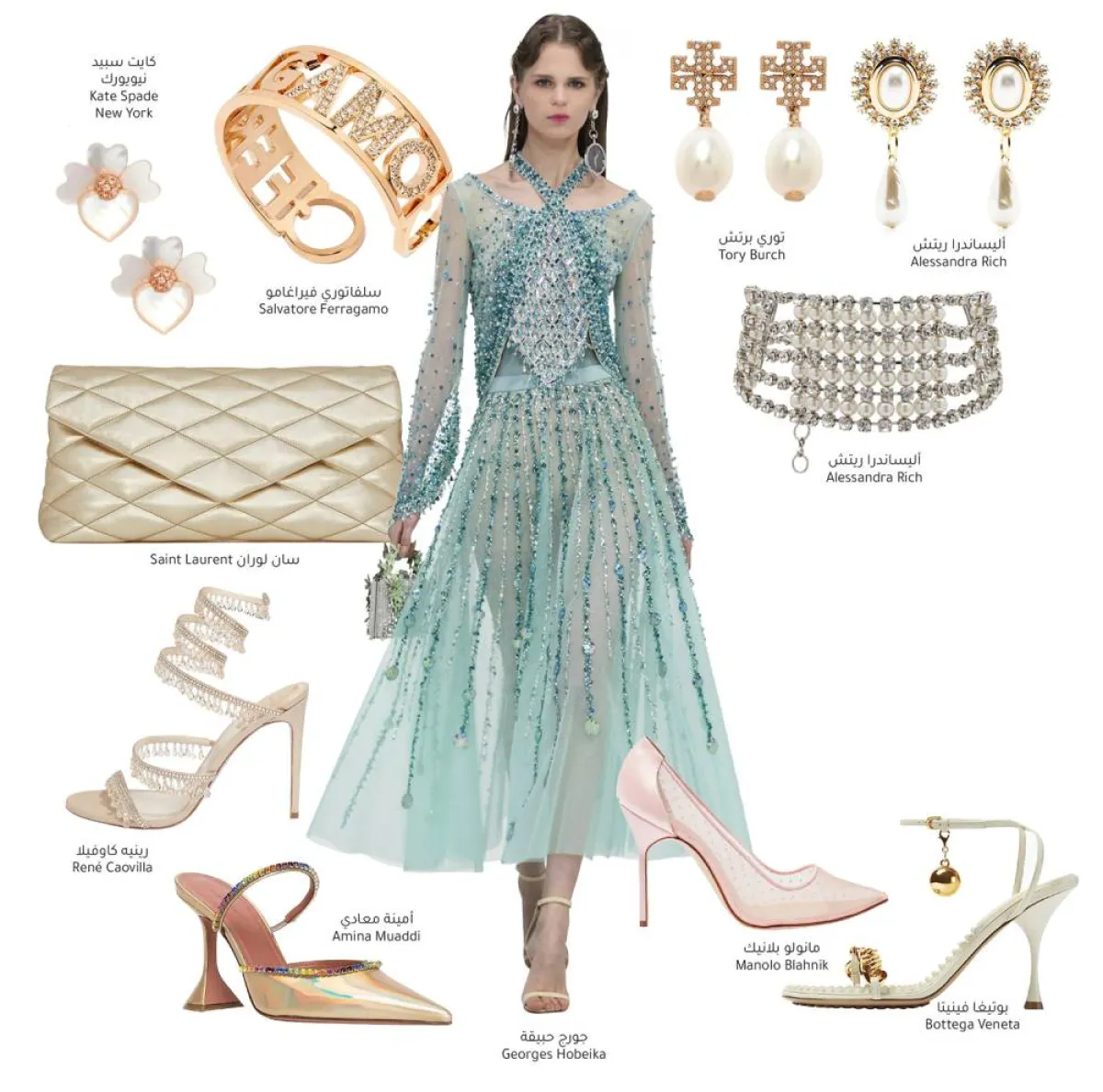 فساتين خطوبة بلوحة ألوان صيفية 