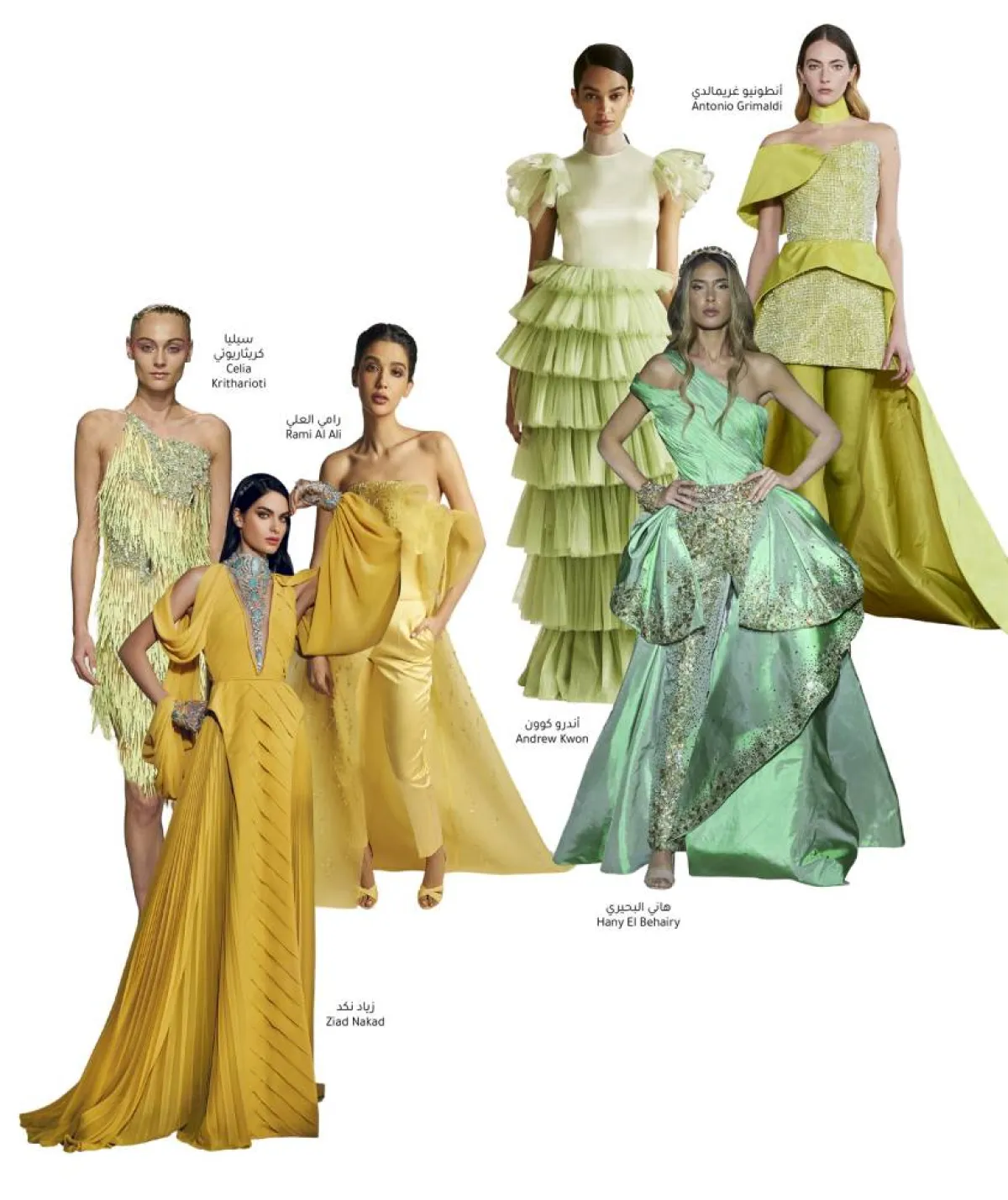 فساتين خطوبة بلوحة ألوان صيفية 