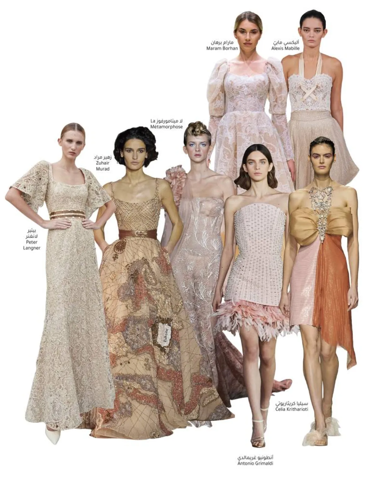 فساتين خطوبة بلوحة ألوان صيفية 