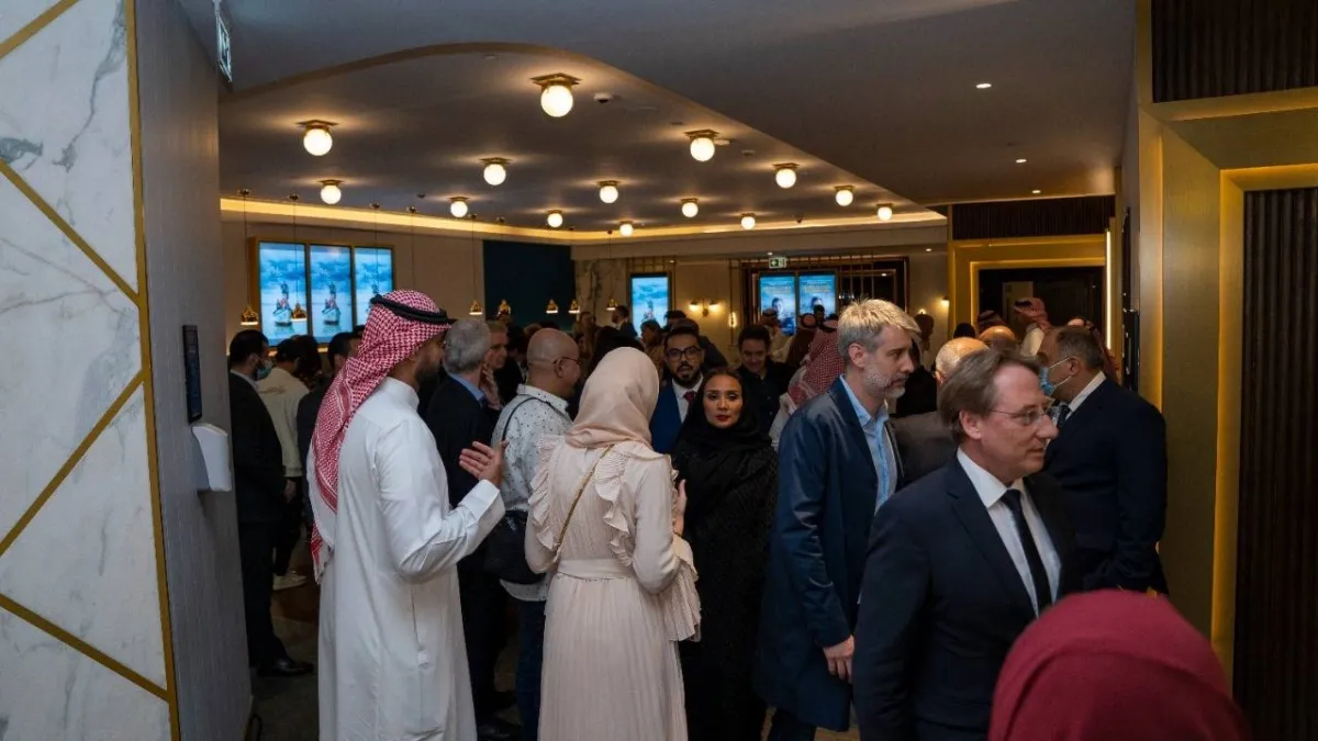 لقطة من افتتاح الدورة الأولى لمهرجان السينما الأوروبية - صورة من المكتب الإعلامي للمهرجان