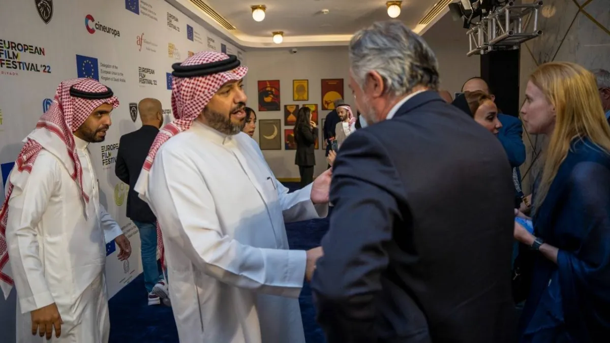 لقطة من افتتاح الدورة الأولى لمهرجان السينما الأوروبية - صورة من المكتب الإعلامي للمهرجان