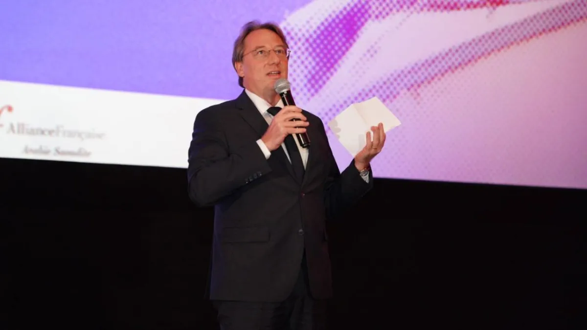 لقطة من افتتاح الدورة الأولى لمهرجان السينما الأوروبية - صورة من المكتب الإعلامي للمهرجان