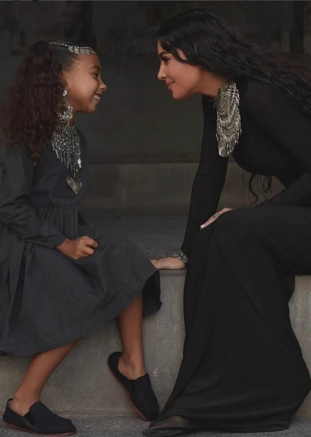 من الصور التي نشرتها كيم كارداشيان لابنتها نورث ويست على انستغرام