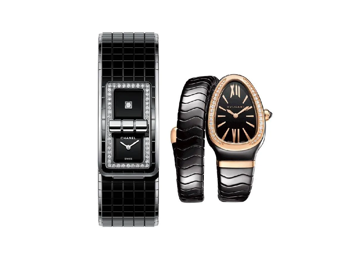 من قال بأن ساعات الفولاذ والسيراميك للرجال فقط؟ إليك تصاميم عصرية لإطلالة استثنائية