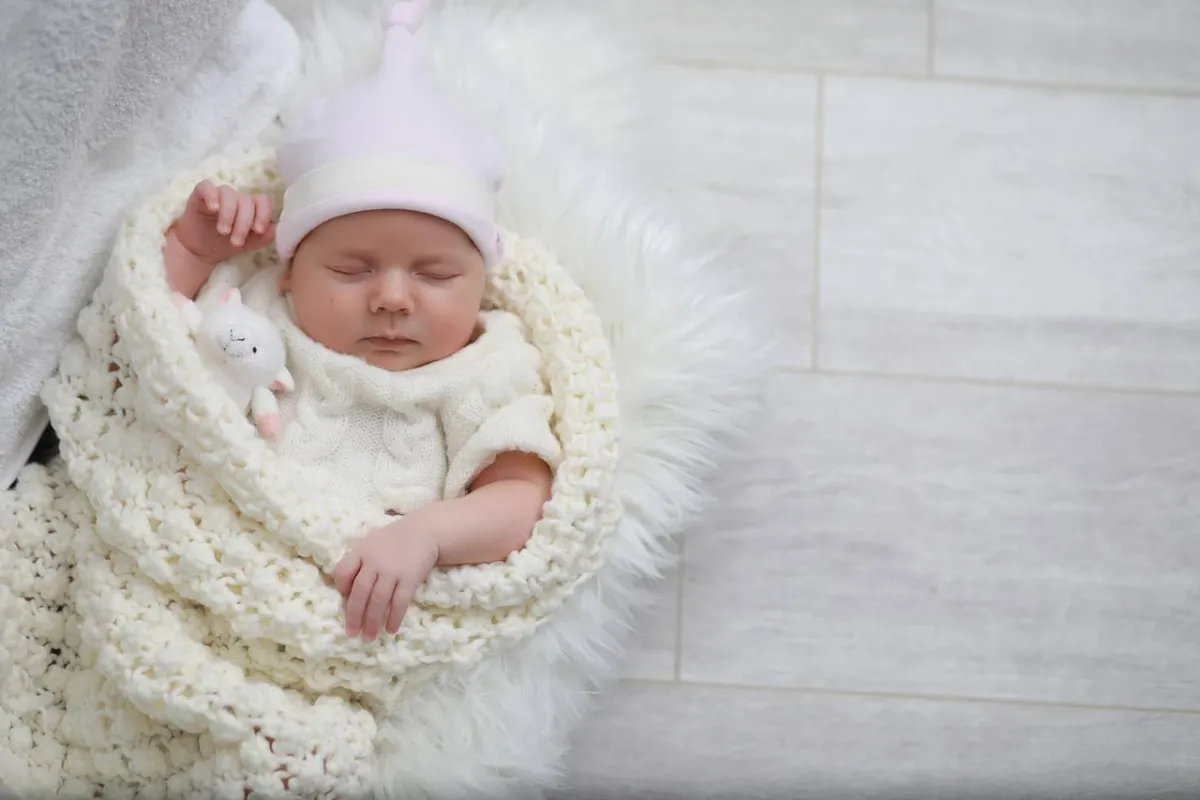 صورة لرضيع نائم