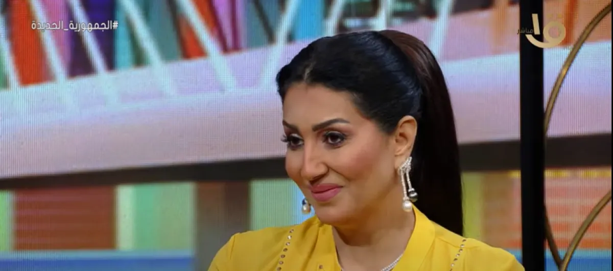 وفاء عامر خلال استضافتها في برنامج التاسعة - الصورة من حساب البرنامج على يوتيوب.