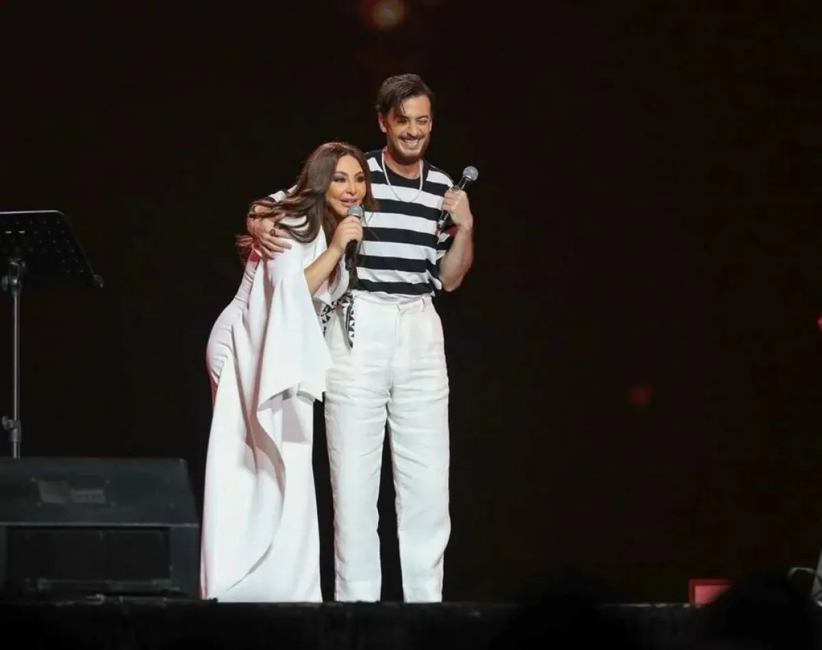 إليسا وسعد لمجرد من حفل جدة - الصورة من حساب موسم جدة على إنستغرام