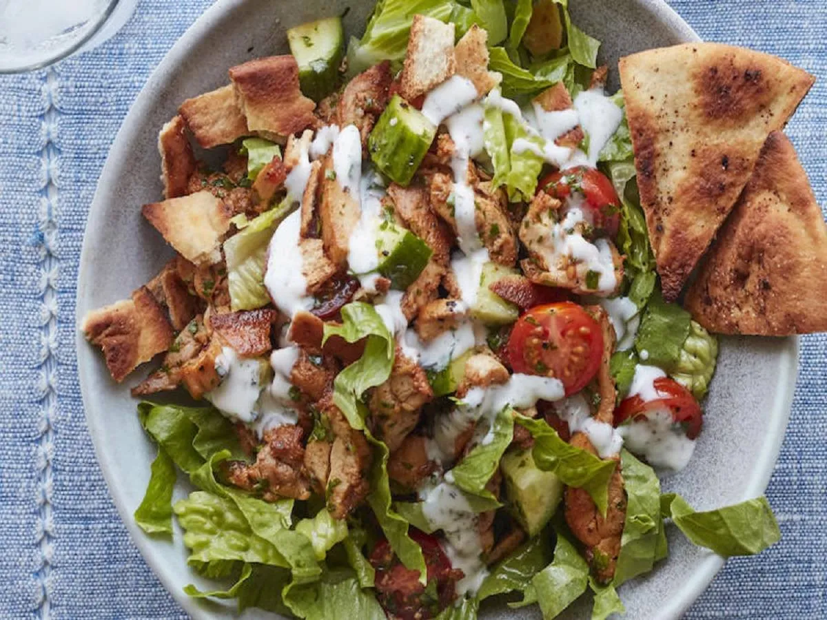 صورة لطبق من الشاورما