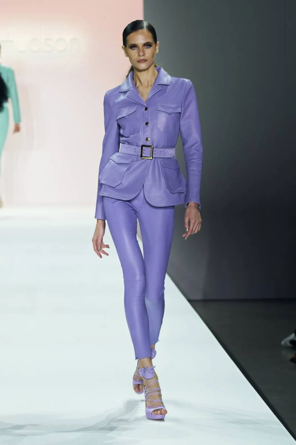 بنطلون بنفسجي Sergio Hudson 