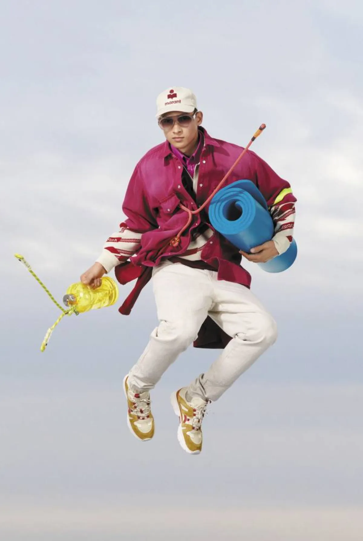 القميص الزهري للرجل