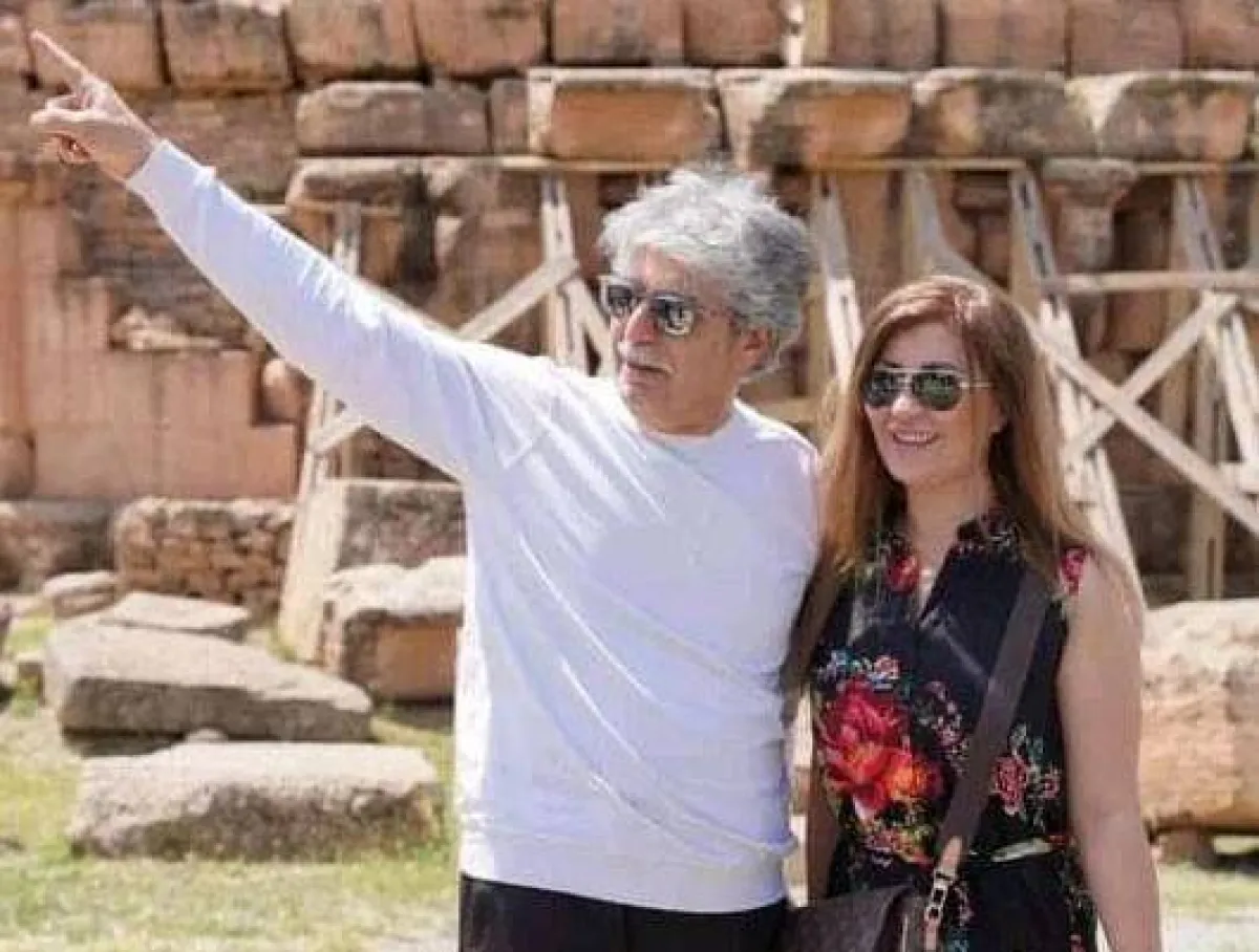 عباس النوري وزوجته عنود خالد- الصورة من حسابه على فيسبوك