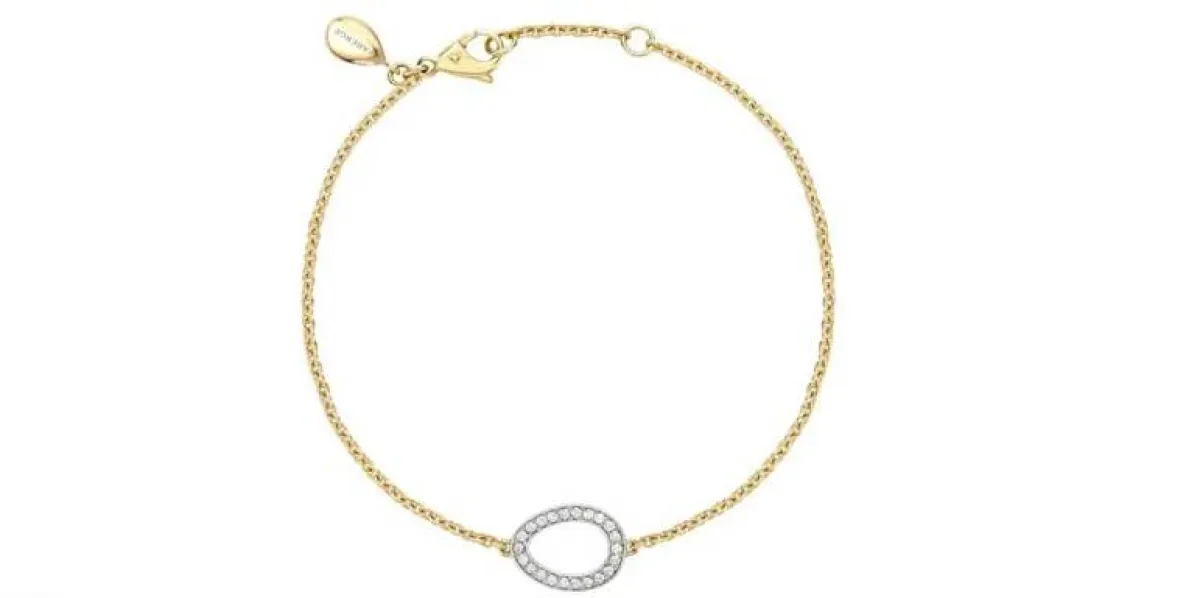 سوار ذهب أبيض وأصفر فابرجيه