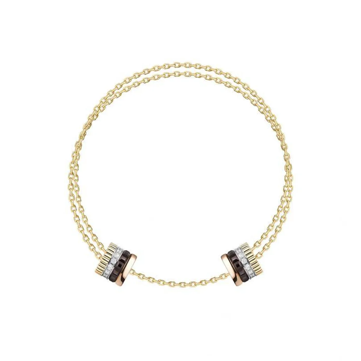 سوار ذهب أبيض وأصفر من بوشرون