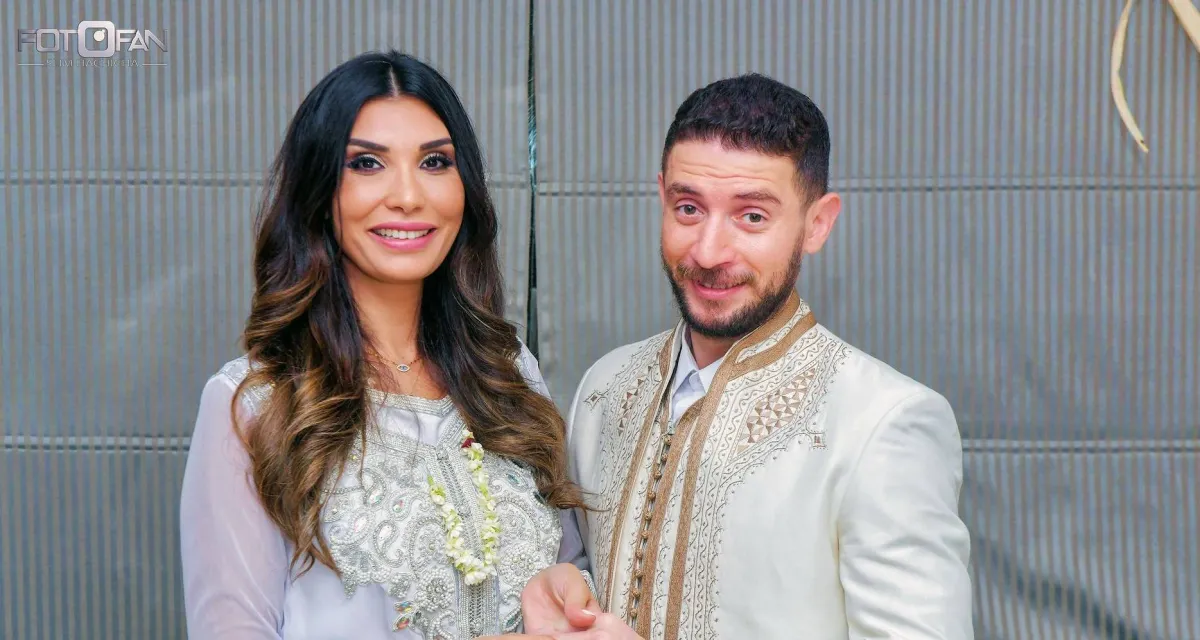 حسام الجندي وزوجته منال الحمروني - صورة من صفحته على فيسبوك