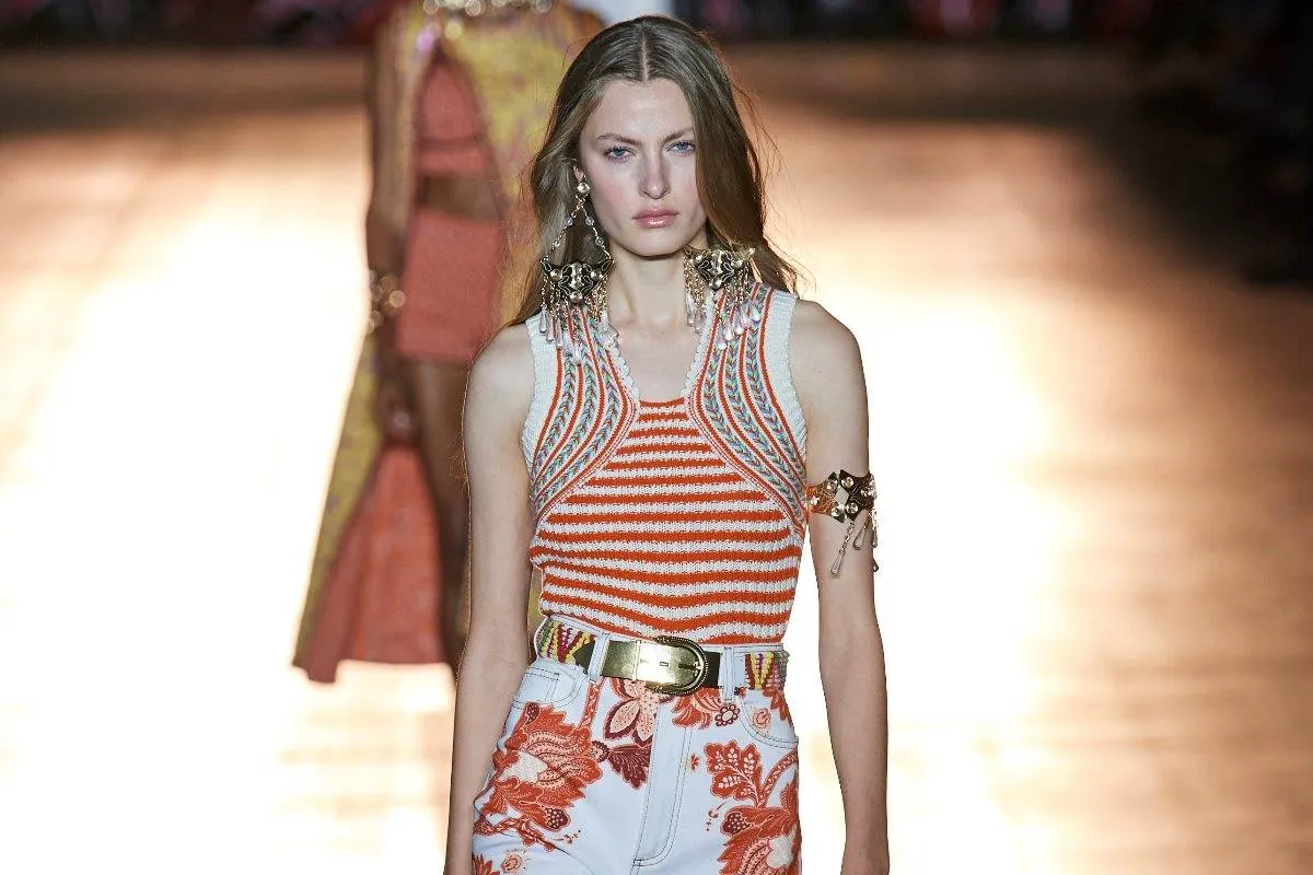 سراويل معرّقة من إيترو Etro