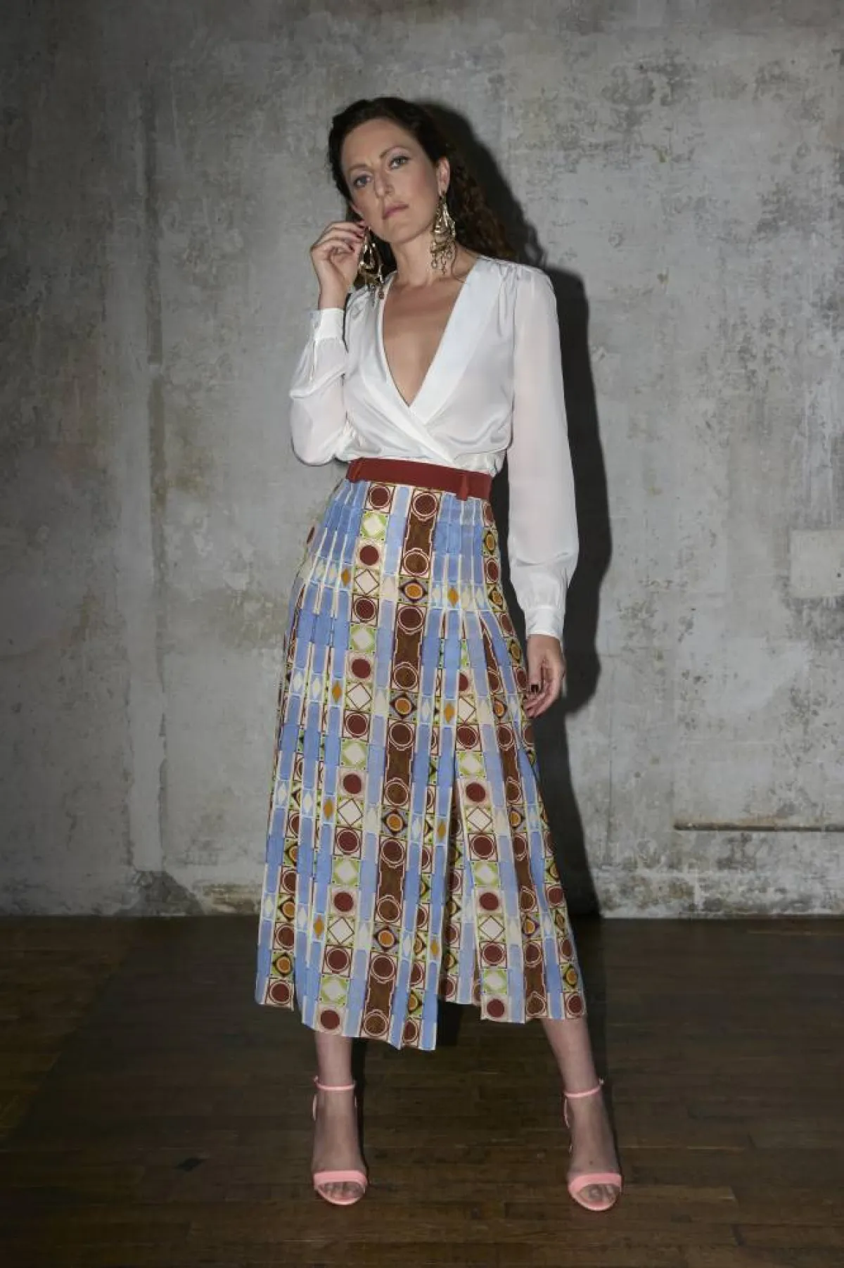 تنورة طويلة ملونة من ألكسندر بلانك Alexandre Blanc