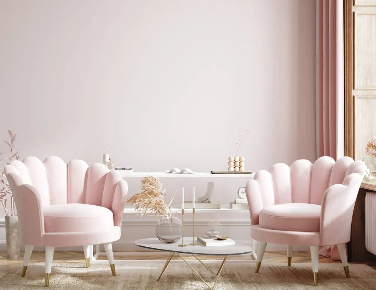 الزهري لون أنثوي بامتياز، ومناسب لغرف المنزل كافة