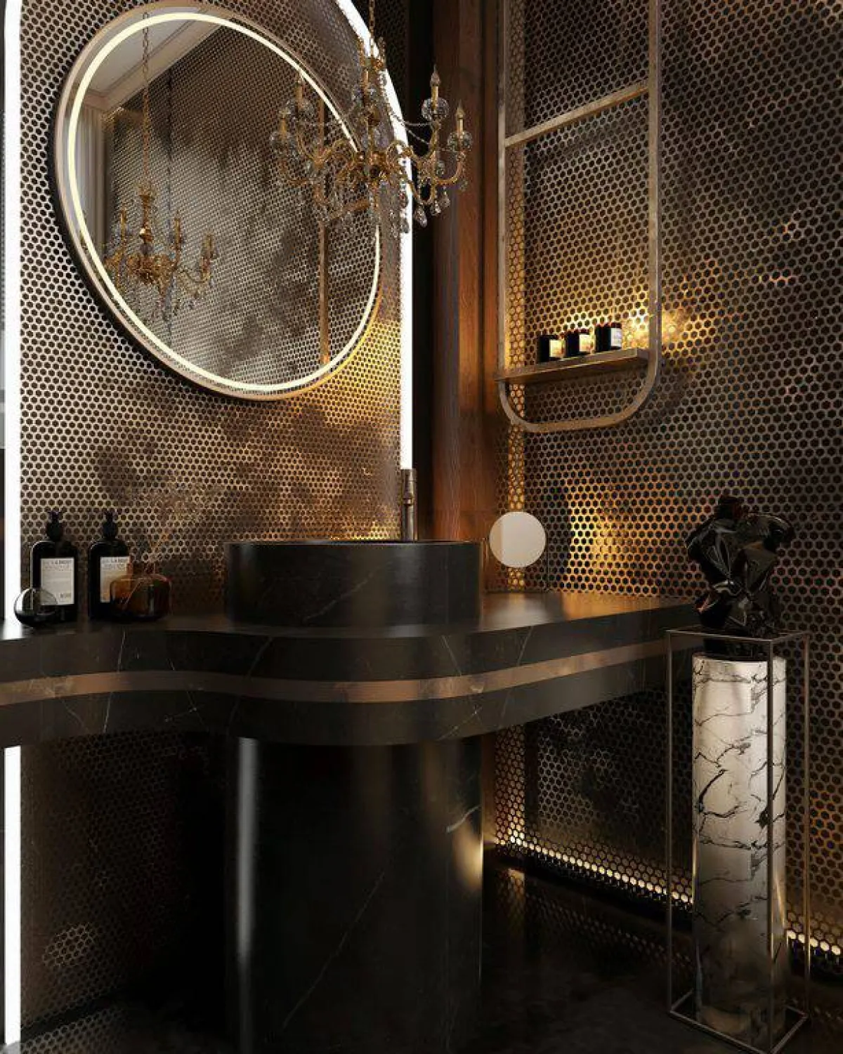 حمّام الضيوف الفخم