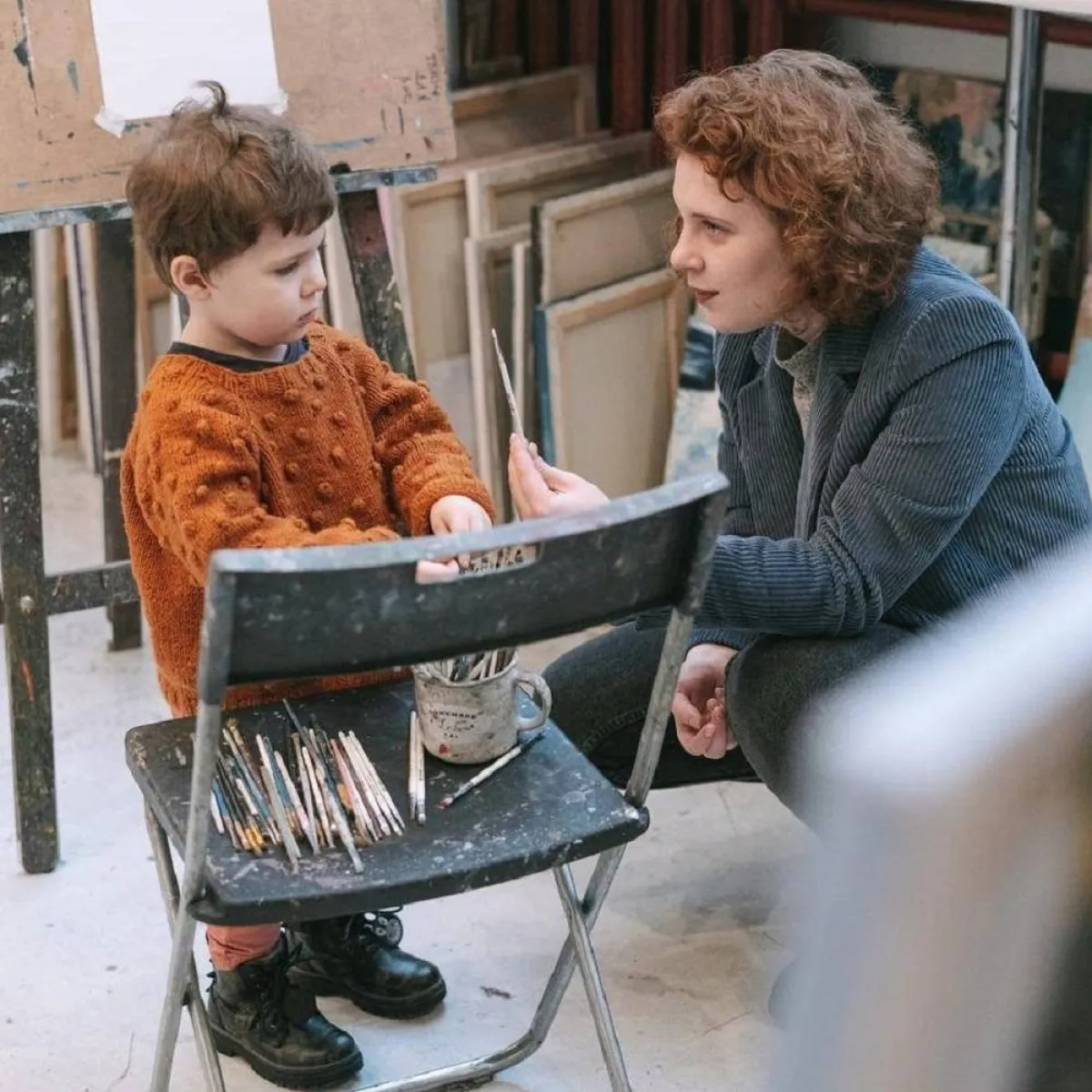 صورة لأم وطفلها