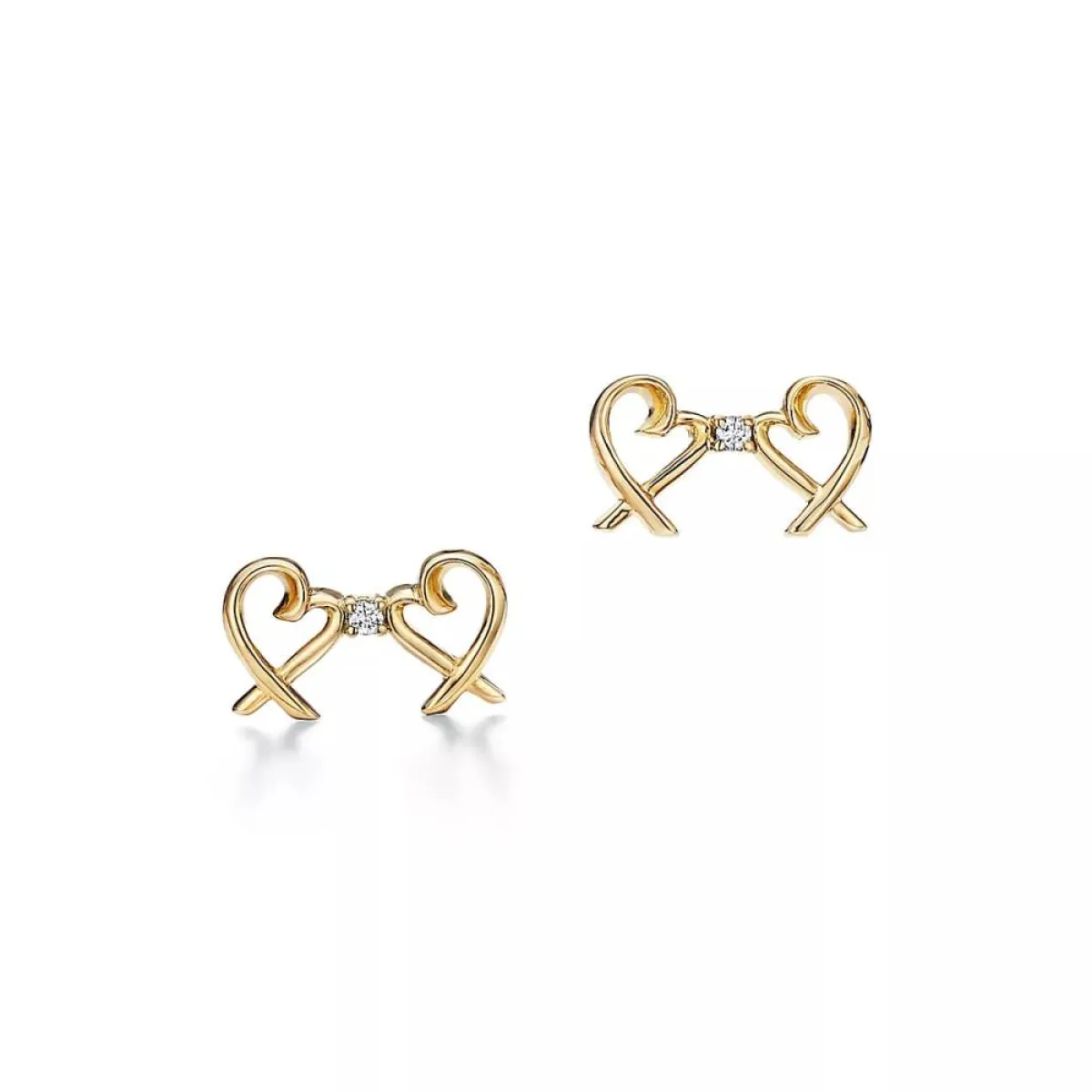 أقراط Double Loving Heart من تيفاني آند كو Tiffany&Co