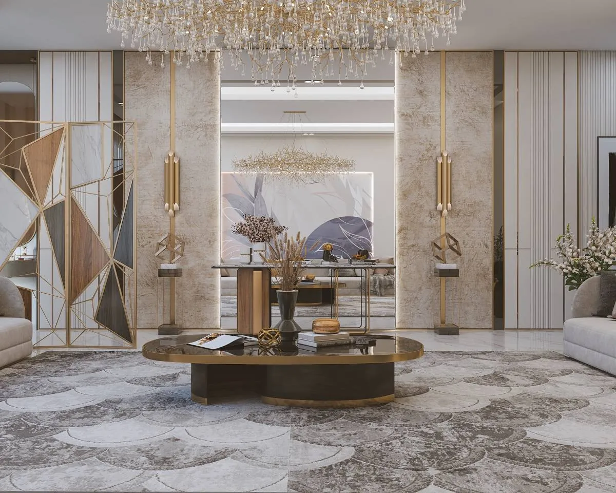 مواد شائعة الاستخدام في تجلي الجدران في المنزل المعاصر