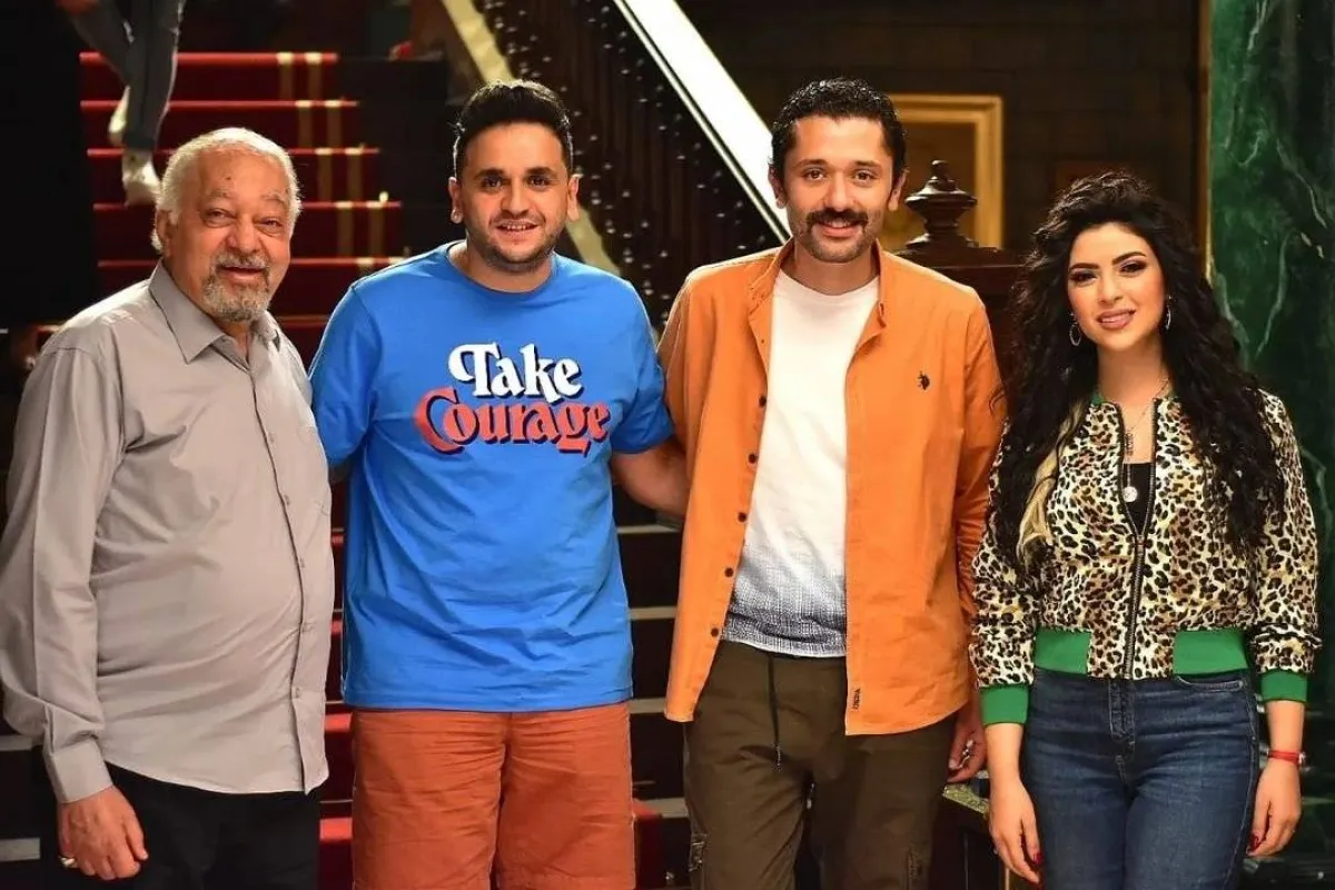 كريم محمود عبد العزيز ومصطفى خاطر وميرنا جميل وسامي مغاوي - الصورة من حساب كريم على انستغرام