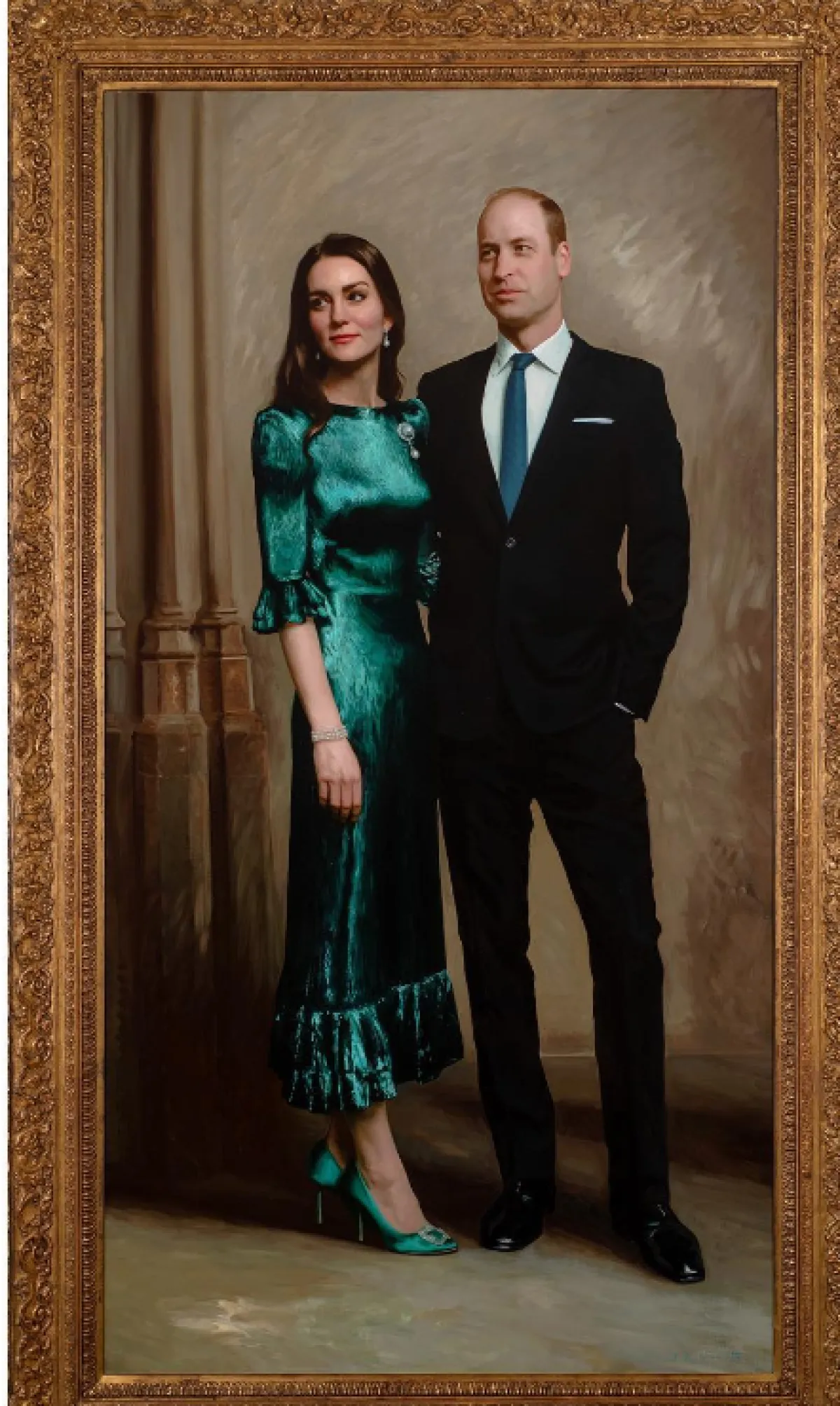  كيت ميدلتون كما بدت في البورتريه الرسمي للثنائي