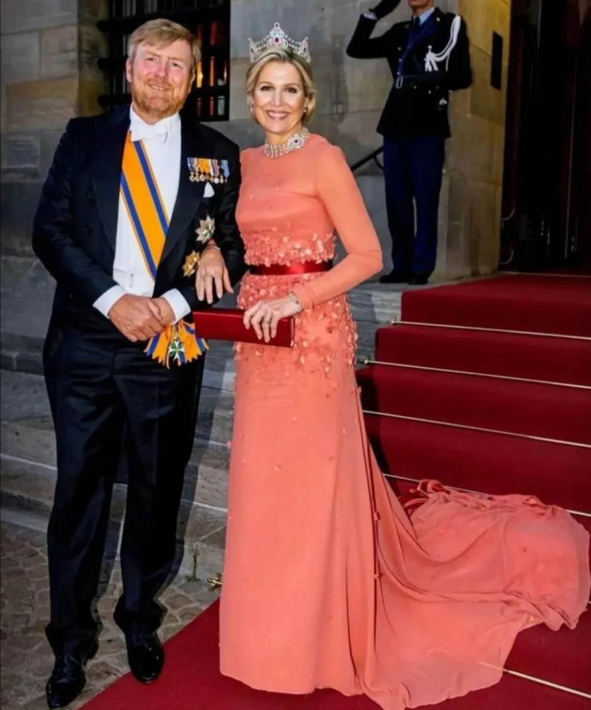 الملك ويليم ألكسندر والملكة ماكسيما في أول عشاء دبلوماسي منذ ثلاث سنوات- الصورة من حساب Europe Royals على إنستغرام