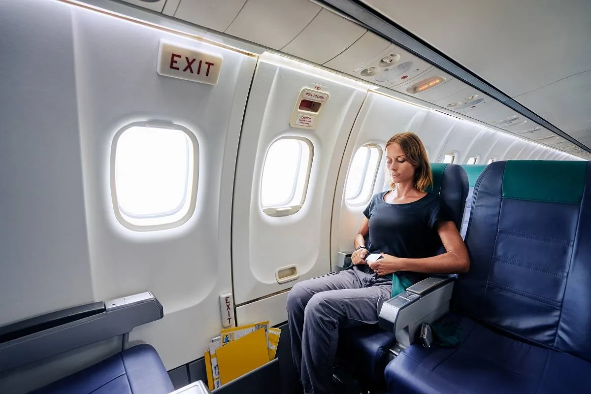 النوم على متن الطائرة