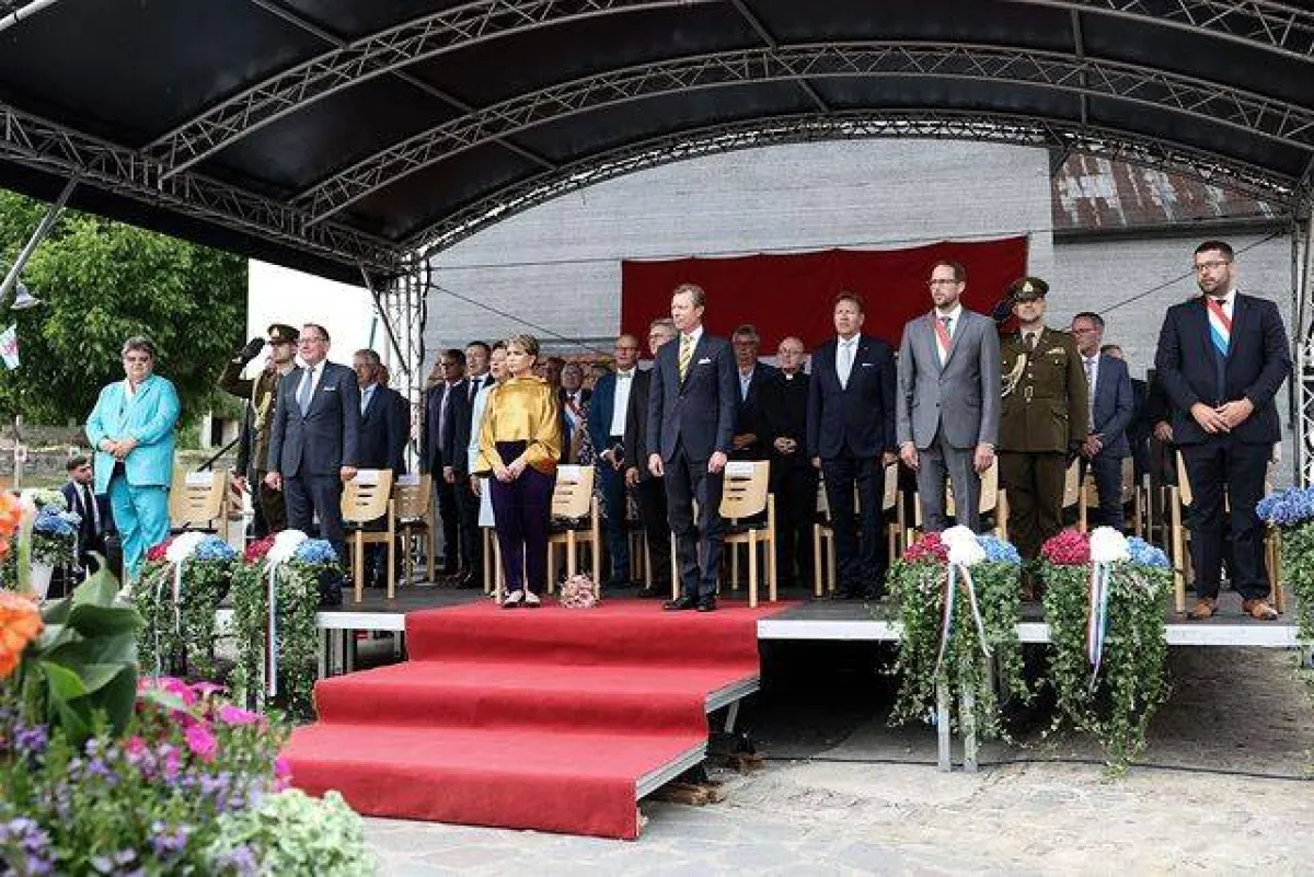 الدوق الأكبر هنري والدوقة الكبرى ماريا تيريزا في ليلينجن- الصورة من حساب البيت الملكي في لوكسمبورغ على إنستغرام