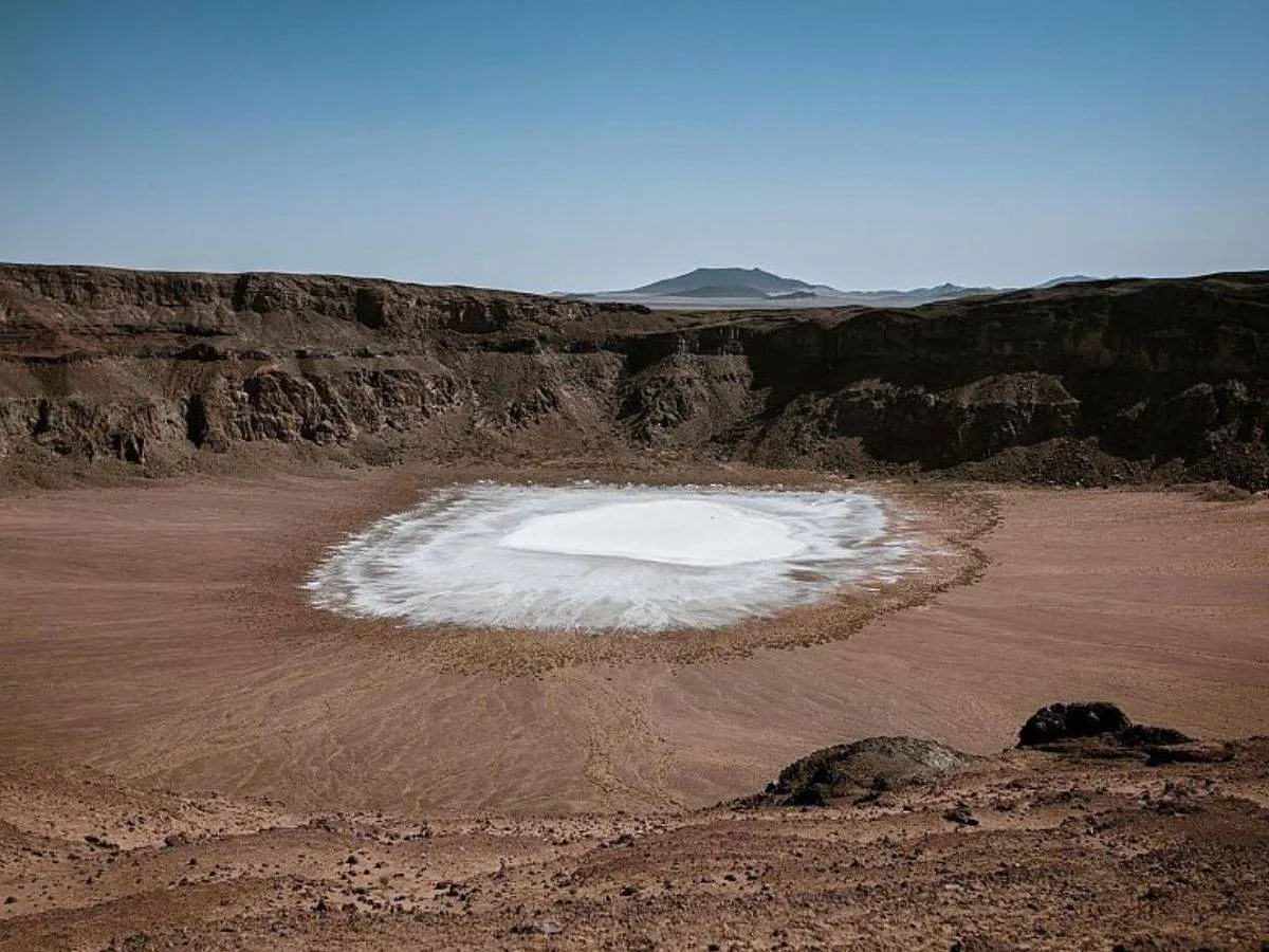 تظهر الصورة مقلع طمية مصدر الصورة وكالة الأنباء السعودية واس