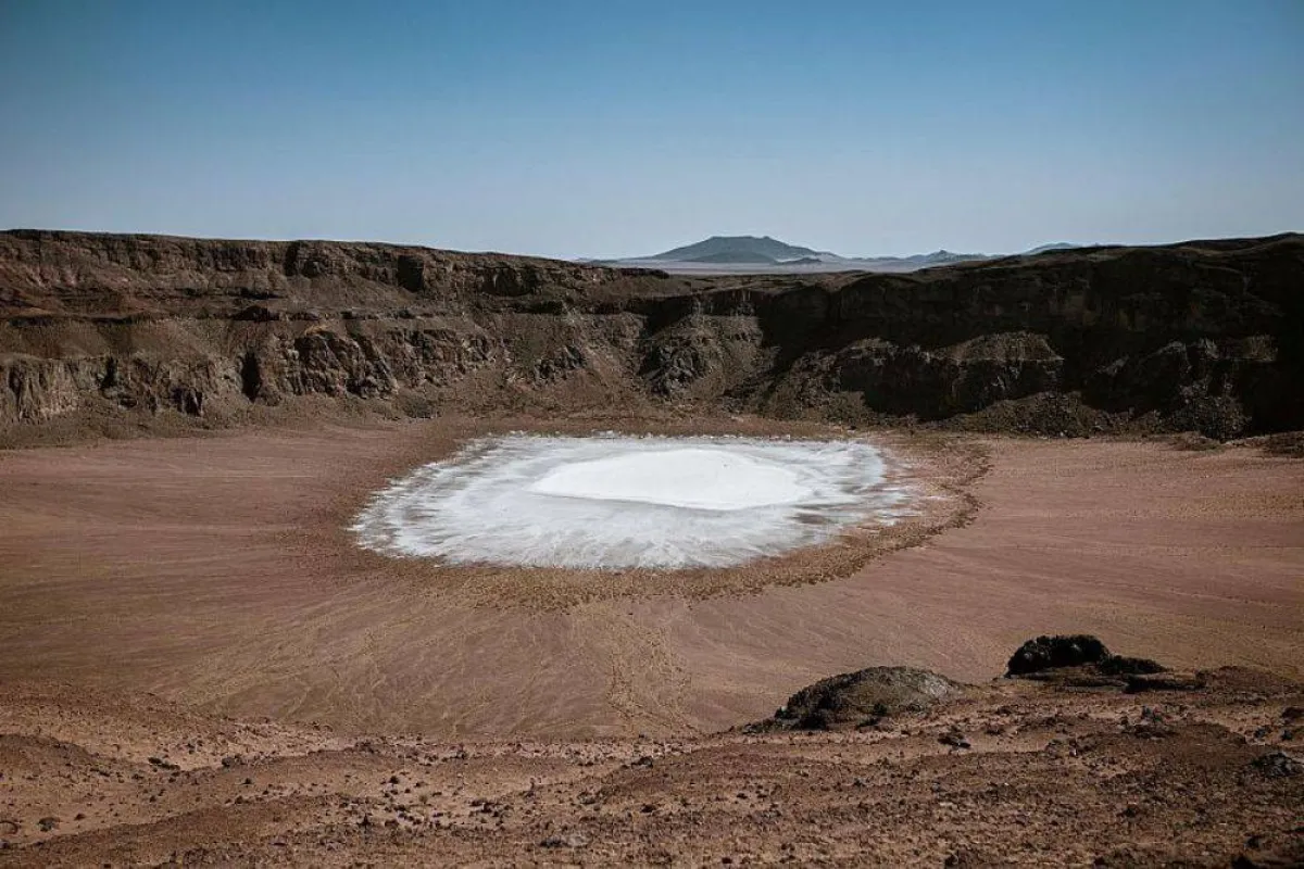 تظهر الصورة مقلع طمية مصدر الصورة وكالة الأنباء السعودية واس