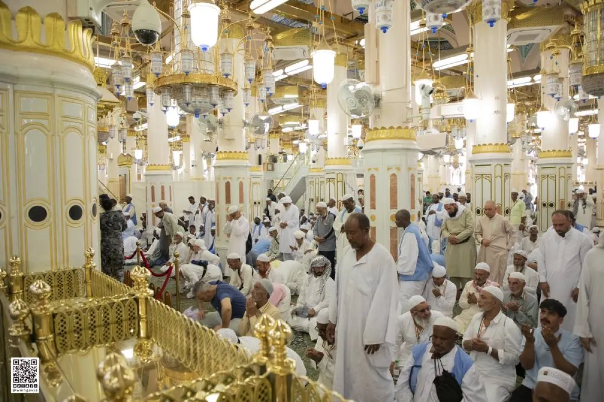 ملايين المصلين في الروضة الشريفة - الصورة من وكالة شؤون المسجد النبوي