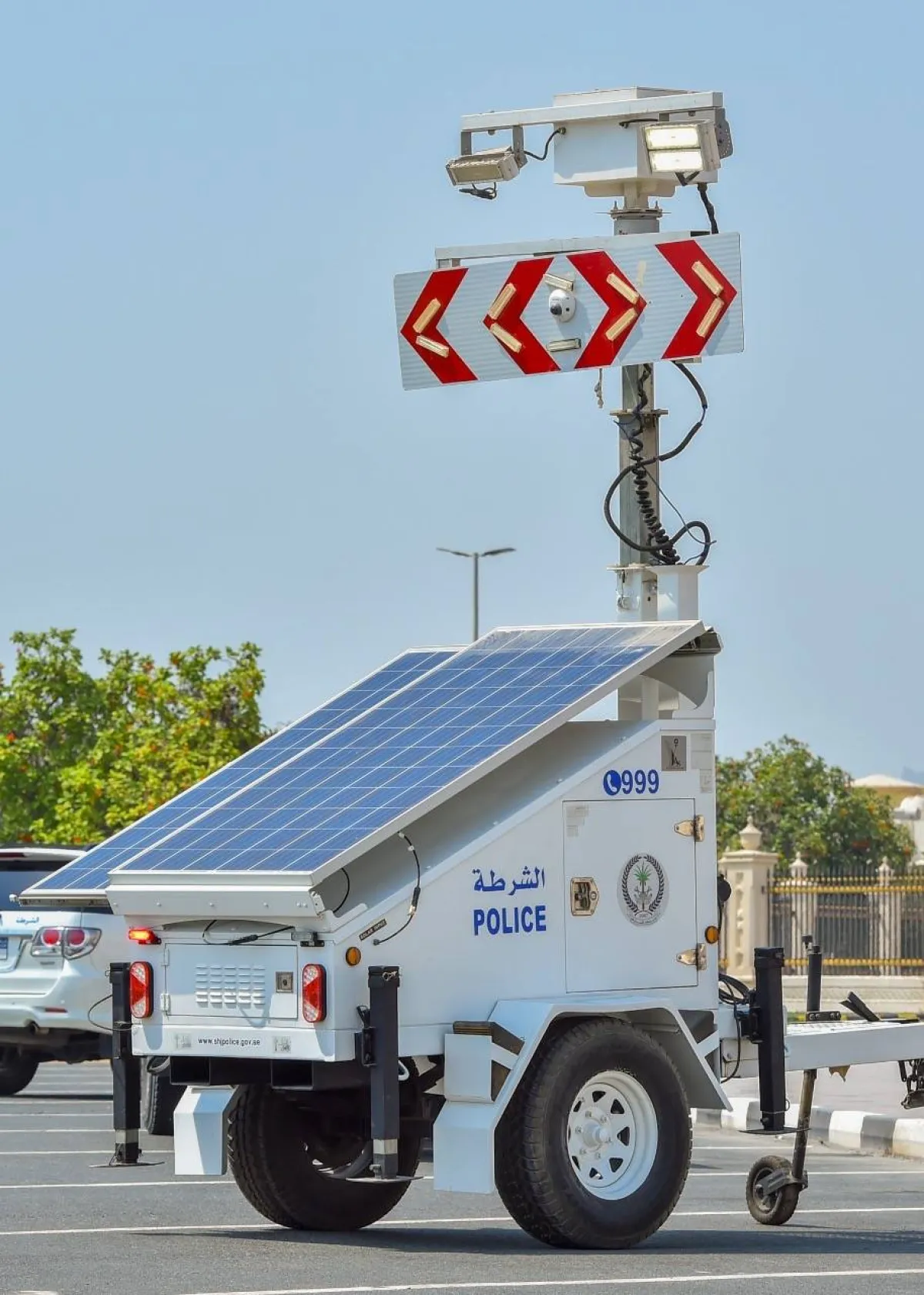 المقطورة التنبيهية. الصورة من "وام"