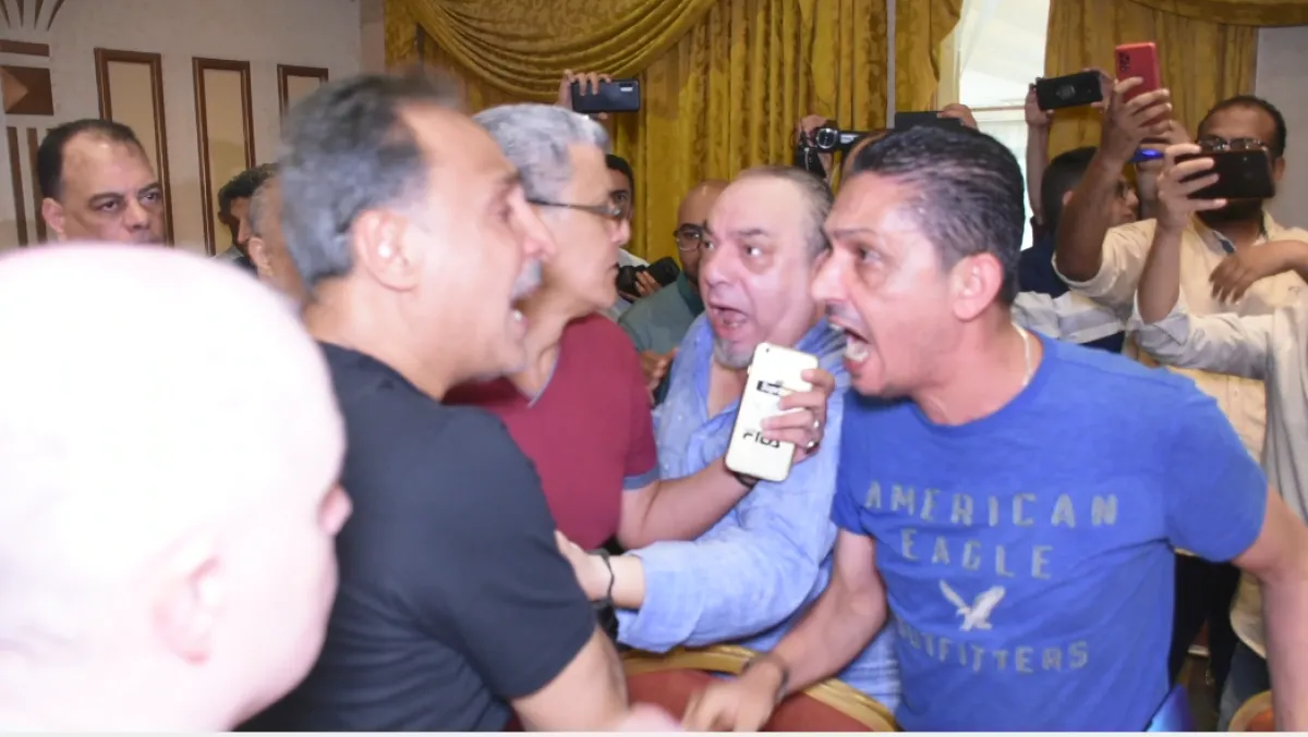 اشتباك بين أعضاء مجلس نقابة المهن الموسيقية - تصوير محمد عربي خاص سيدتي